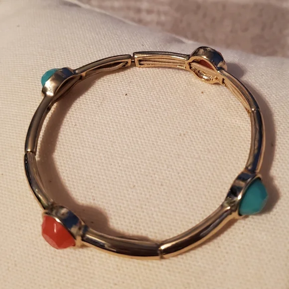 5 for $25 | Gold, Green, and Orange Bracelet - Picture 5 of 5